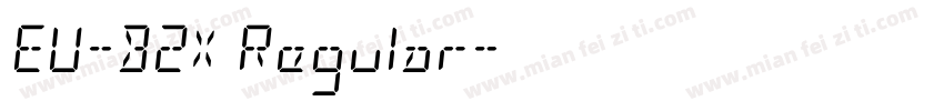 EU-B2X Regular字体转换